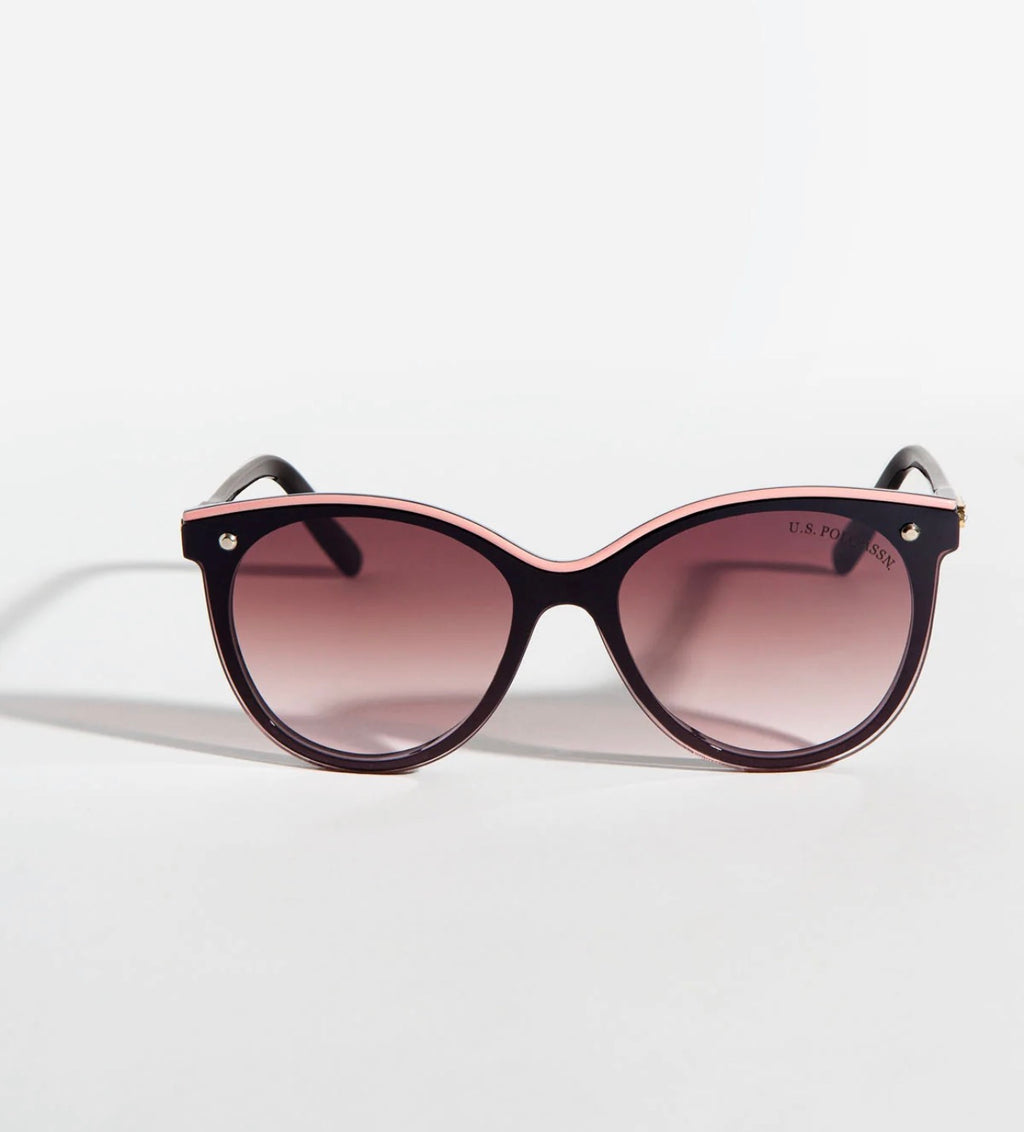LADIES CAT-EYE SHIELD SUNGLASSES - U.S POLO ASSN