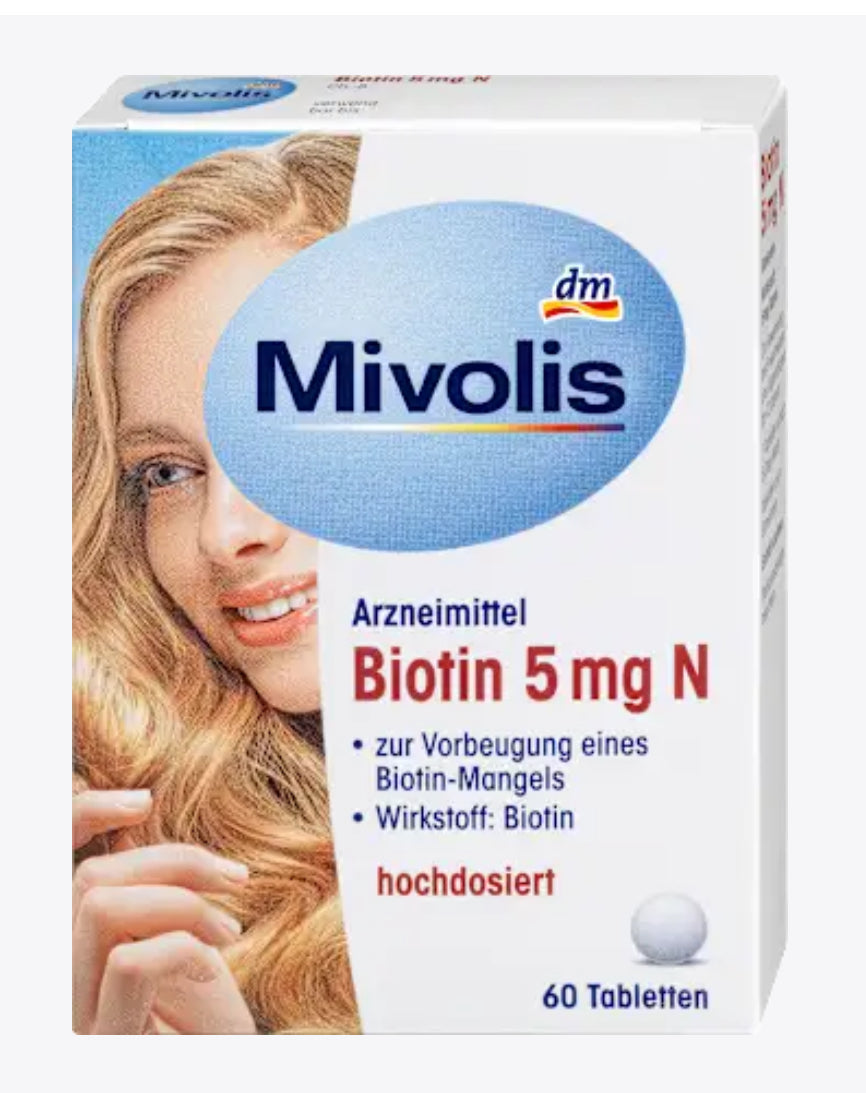 Biotin 5 mg N, tablets, 60 pcs
