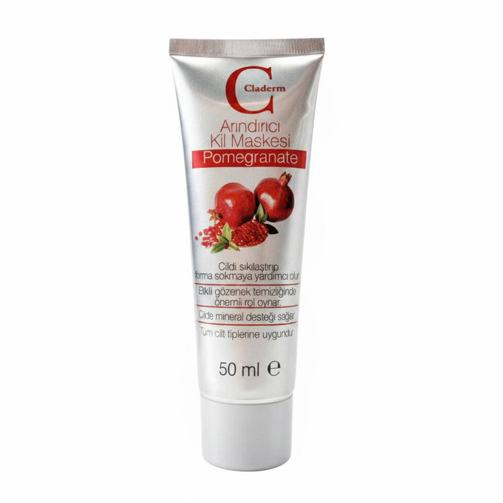 pomegranate purifying clay mask - claderm